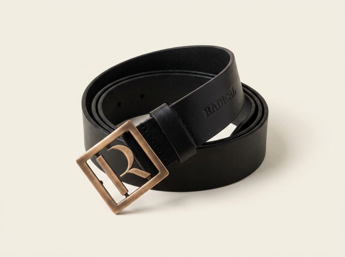Ceinture Cuir — Boucle Bronze