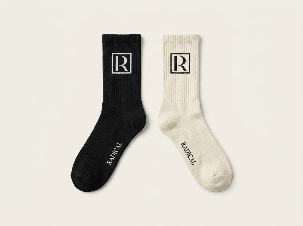 Chaussettes RADICAL — Duo Noir & Cassé