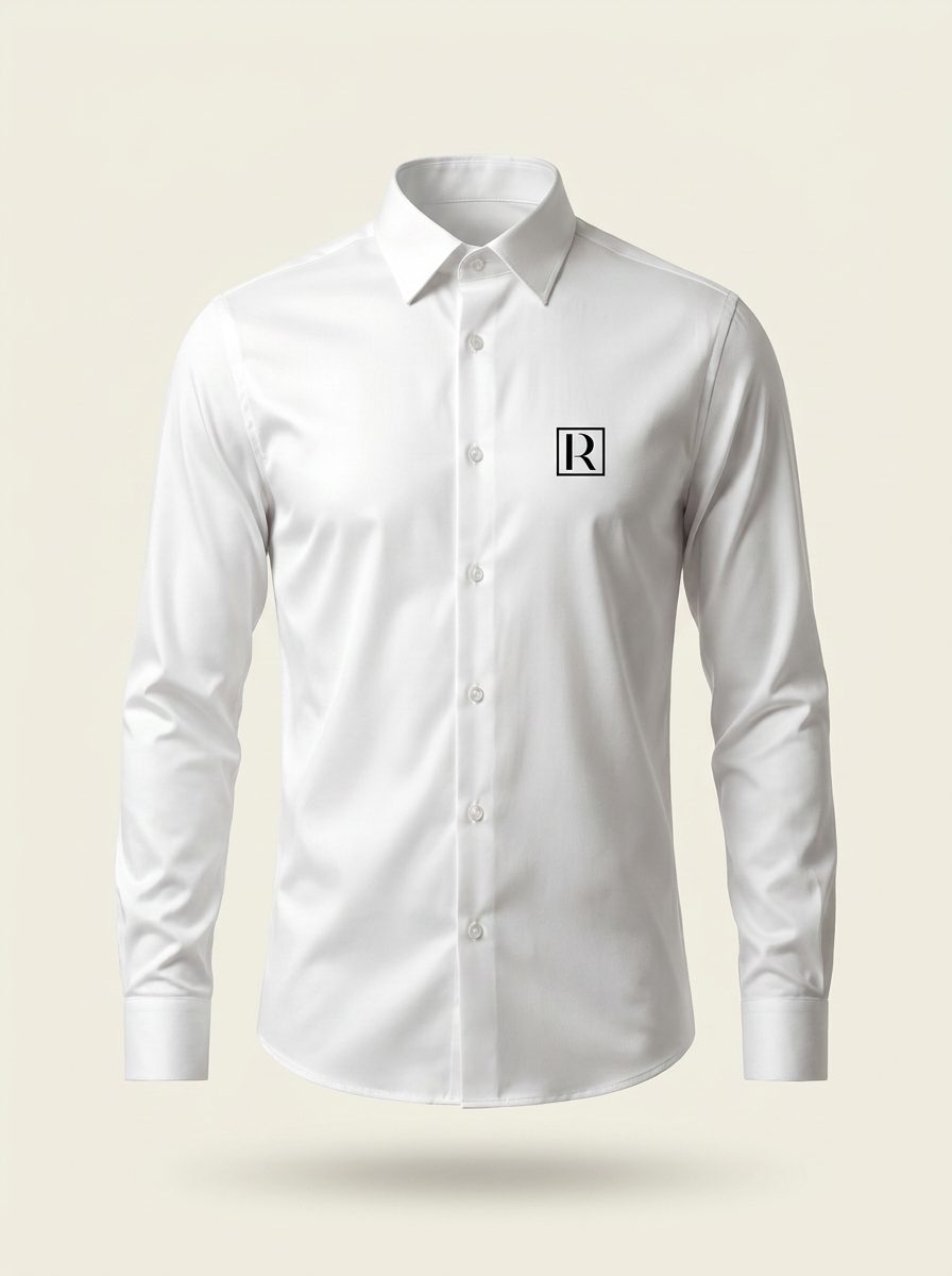Chemise Blanche — Manches Longues